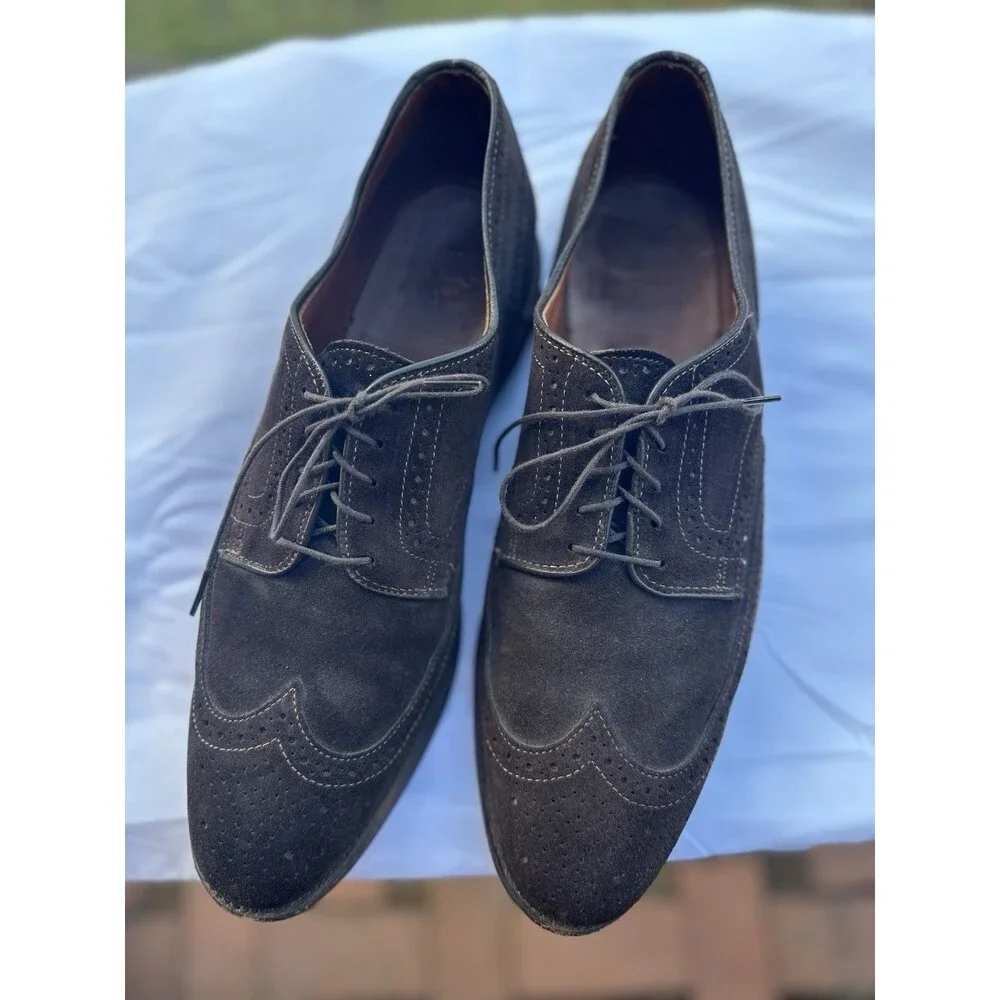Players Shoe Brown Suede 11.5 M Allen Edmonds Men’s  Clubhouse Shoes Leather